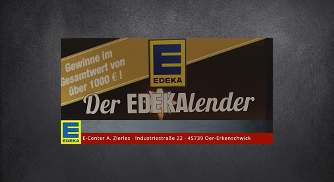 Viele Gewinne mit dem EDEKALender von EDEKA Zierles in Oer-Erkenschwick 2016