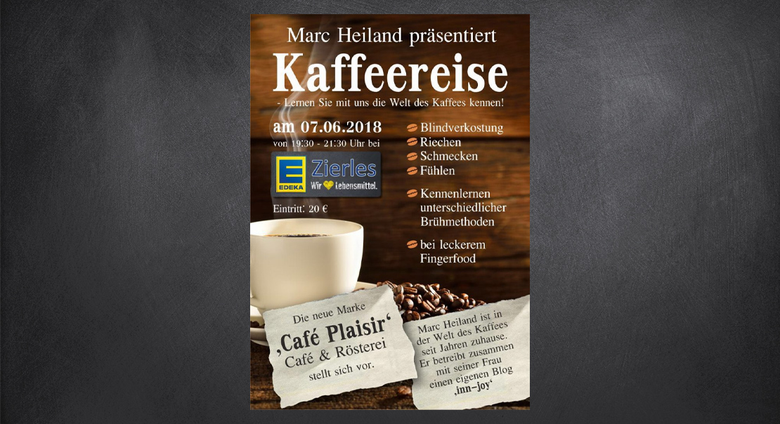 Kaffee Verkostung bei Marc Heiland von EDEKA Zierles aus Oer-Erkenschwick