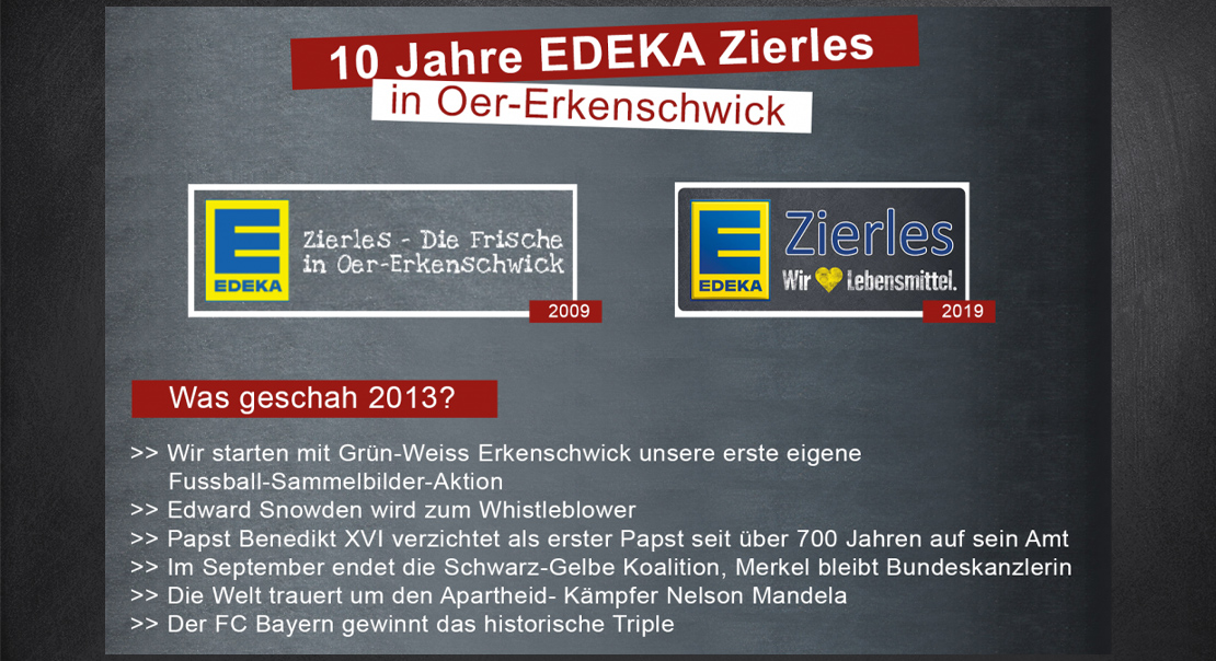 Jubiläum von EDEKA Zierles aus Oer-Erkenschwick was geschah 2015
