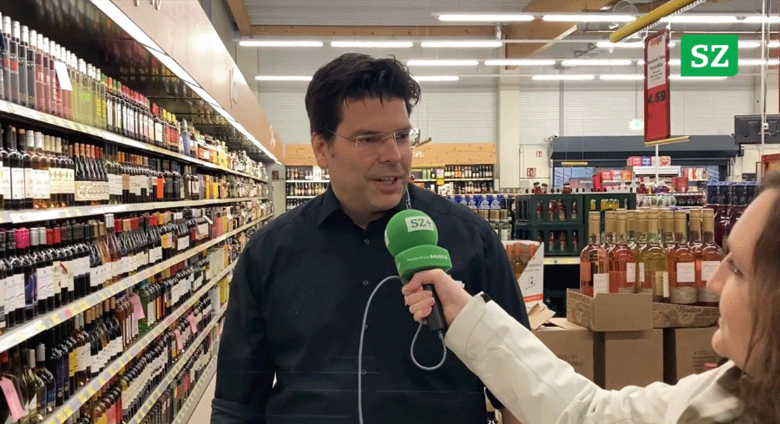 Marc Zierles stellt der Stimberg Zeitung den neuen trinkgut Zierles vor